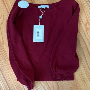 Hill House Dark Cherry Maude Sweater NWT